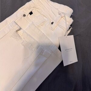 Kancan white distressed jeans